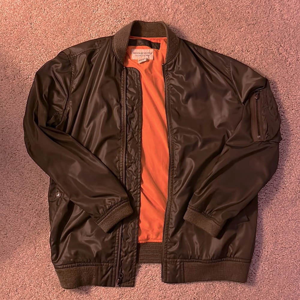 Ralph Lauren Denim & Supply Olive Green Bomber Jacket